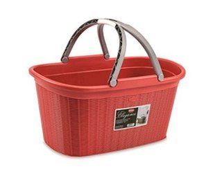 Корзина с ручками Stefanplast ELEGANCE 30209 - 35л, красная, Красный