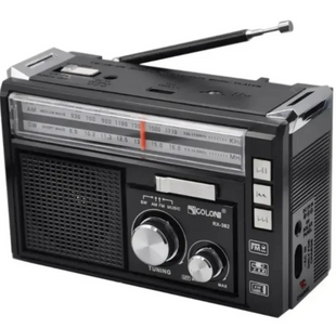 Радиоприемник GOLON RX-382BT Bluetooth с аккумулятором и фонариком