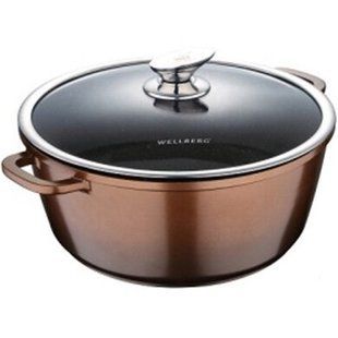 Каструля з кришкою Wellberg WB-3324 &ndash; 6.4 л (&Oslash;28x12 см)