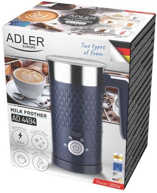 Миксер-вспениватель молока Adler AD 4494 Blue - 500 Вт, 300 мл