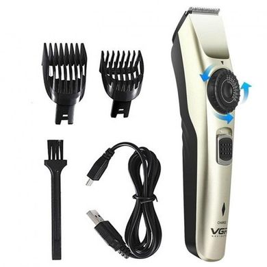 Професійна машинка для стрижки волосся та бороди акумуляторна VGR V-031