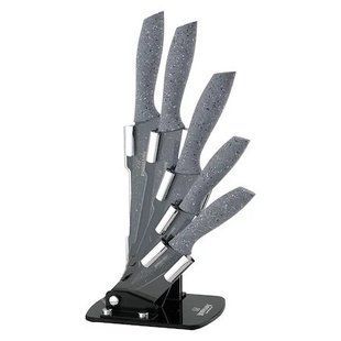 Набор ножей Bohmann ACRYLIC GREY BH 5255 - 6 предметов, серый