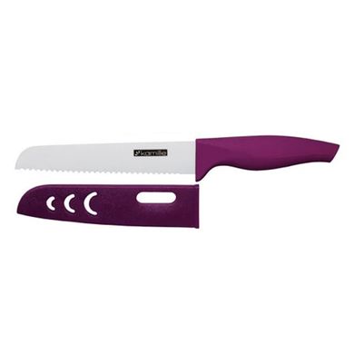 Нож кухонный керамический Kamille для хлеба KM-5159