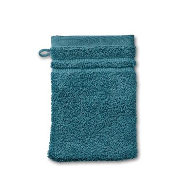 Рушник-рукавичка для обличчя KELA Leonora, бірюзово-синій, 15х21 см (24608)