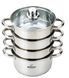 Пароварка-мантоварка 4 яруса Bohmann BH 3218 - 6,5л/26см/нержавейка