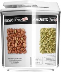 Контейнер для сыпучих продуктов вакуумный Ardesto Fresh (AR1309WP) - 0.9 л, Белый