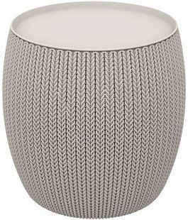 Стіл-скринька Keter KNIT COZIES 7290106934696 - сірий