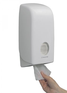 Диспенсер для листовой туалетной бумаги Aquarius Kimberly Clark 6946, Белый