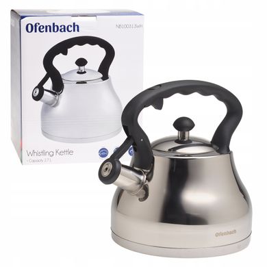 Чайник із нержавіючої сталі зі свистком Ofenbach KM-100313WH - 2,7 л, білий
