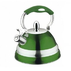 Чайник со свистком PETERHOF PH-15580 - 2,7 л. (зеленый)