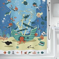 Шторка для ванної текстильна Spirella PIRATES 10.20161 180x200 см - кольорова
