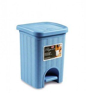Відро для сміття STEFANPLAST ELEGANCE 30105 - 6 л, блакитне