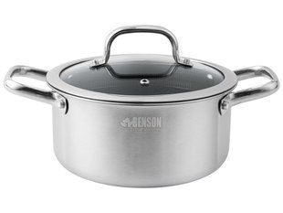 Кастрюля Benson BN-437 профессиональная с сотами и антипригарным покрытием Eterna, 4,7 л, 24 см