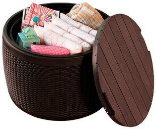 Стіл-скринька Keter Circa Rattan Storage Box 1720269 - коричневий, Коричневий