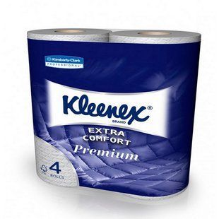Туалетная бумага стандартный рулон Kleenex Kimberly Clark 8484 &mdash; 4 сл