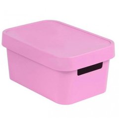 Коробка с крышкой Curver "Инфинити" 04746 - розовая