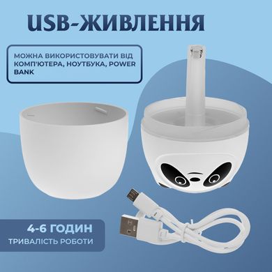 Зволожувач повітря A10 3-in-1 Humi Mute Light 220ml Pink Білий