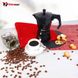 Кофеварка гейзерная VITRINOR BLACK 1224243 - 300 мл, 6 чашек / индукция