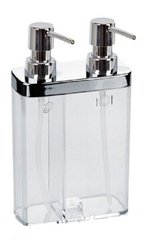 Дозатор для жидкого мыла двойной Prima Nova VIVA (E11-16) - прозрачный