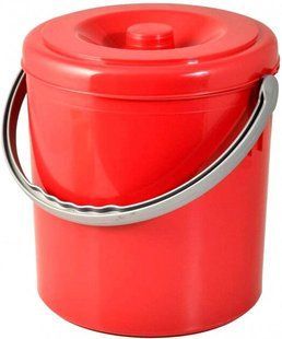 Відро з кришкою Stefanplast EUREKA 20155 - 15л, червоне