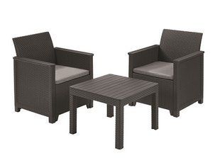 Комплект садових меблів Keter Emma balcony set, сірий