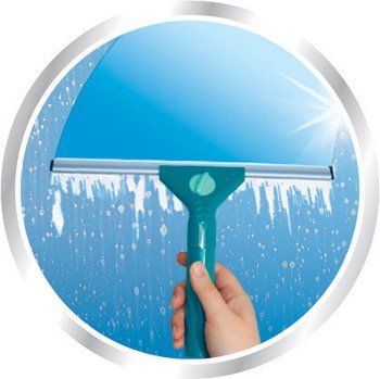 Швабра для миття вікон Wet&Dry Leifheit 55238 - телескопічна ручка від 75 до 130 см