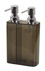 Дозатор для жидкого мыла двойной Prima Nova VIVA (E11-25) - прозрачно-черный