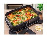 Форма прямокутна роз'ємна з вуглецевої сталі Kamille KM-6040 - 39.5*28*8см