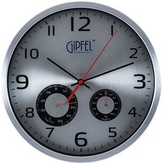 Часы настенные с термометром и гигрометром GIPFEL 9413 -30см