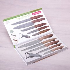 Набір кухонних ножів Kamille KM5043 + овочечистка