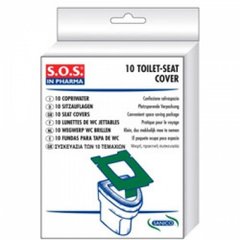 Одноразові накладки на сидіння унітазу SOS in Pharma Sanico SP039 - 10 шт.