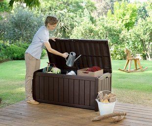 Скриня для білизни KETER GLENWOOD STORAGE BOX 17193522 390 L - коричнева