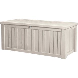 Садова скриня Keter Rockwood Storage Box 17197729 - біла, 570 л