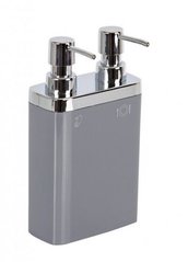 Дозатор для жидкого мыла двойной Prima Nova VIVA (E11-07) - серый