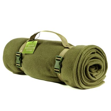 Тактический флисовый плед 150*175 NESTER™ хаки - армейское одеяло
