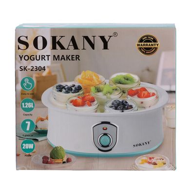 Йогуртница электрическая Sokany Yogurt Maker с баночками и таймером